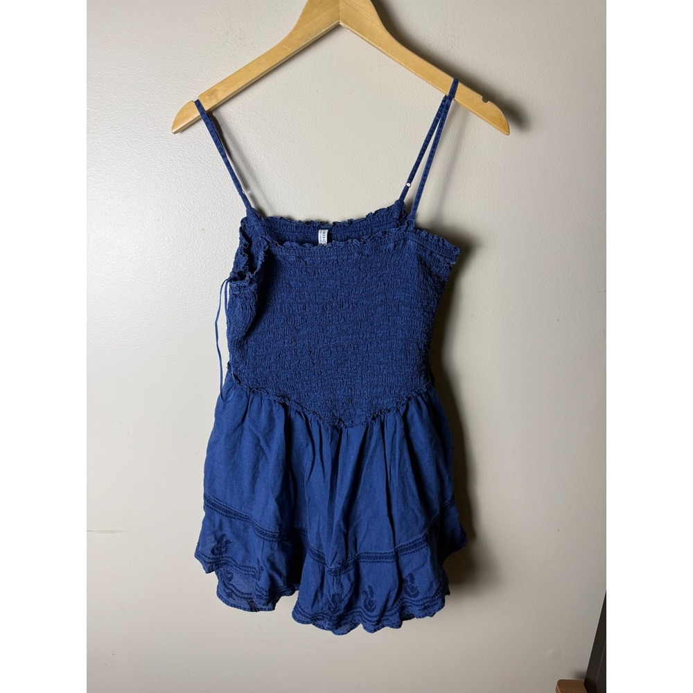 American Eagle Outfitters Dress Womens L Blue Sundress Babydoll Comfort